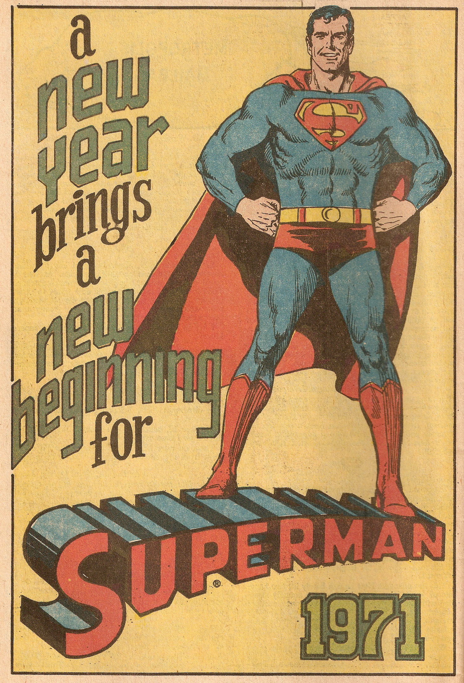 Ad- Superman in 1971 1A