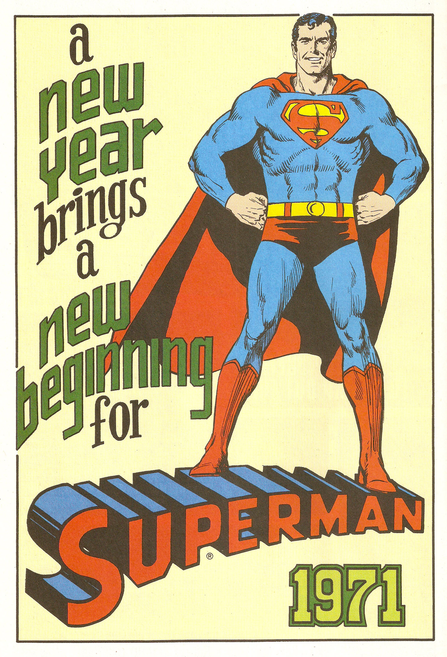 Ad- Superman in 1971 Clean 1