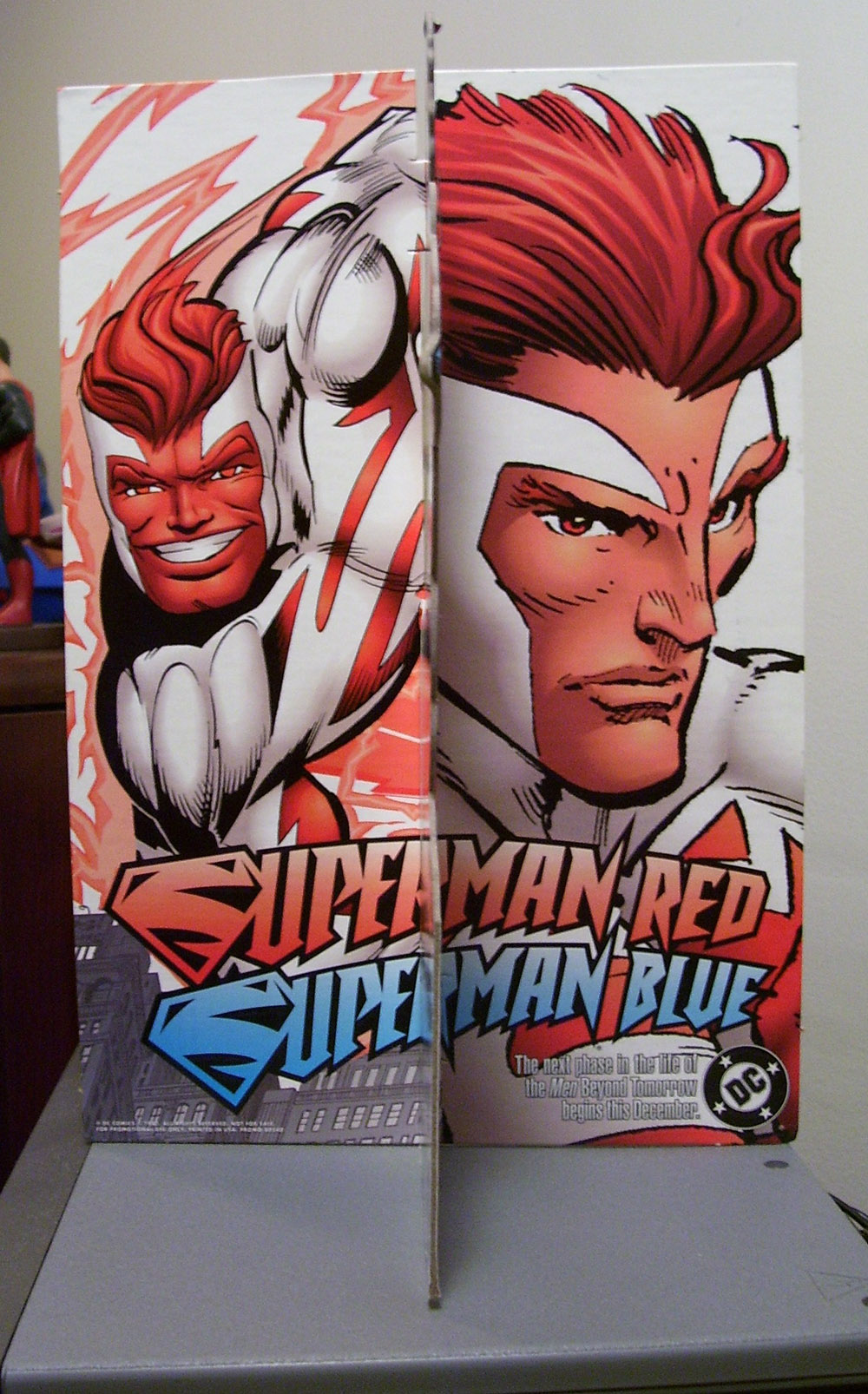 Superman Red Superman Blue Standee Side 3