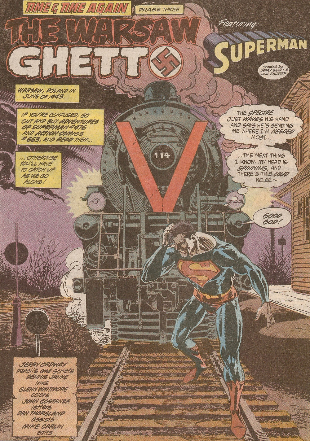 1991-04- Superman Meets Train