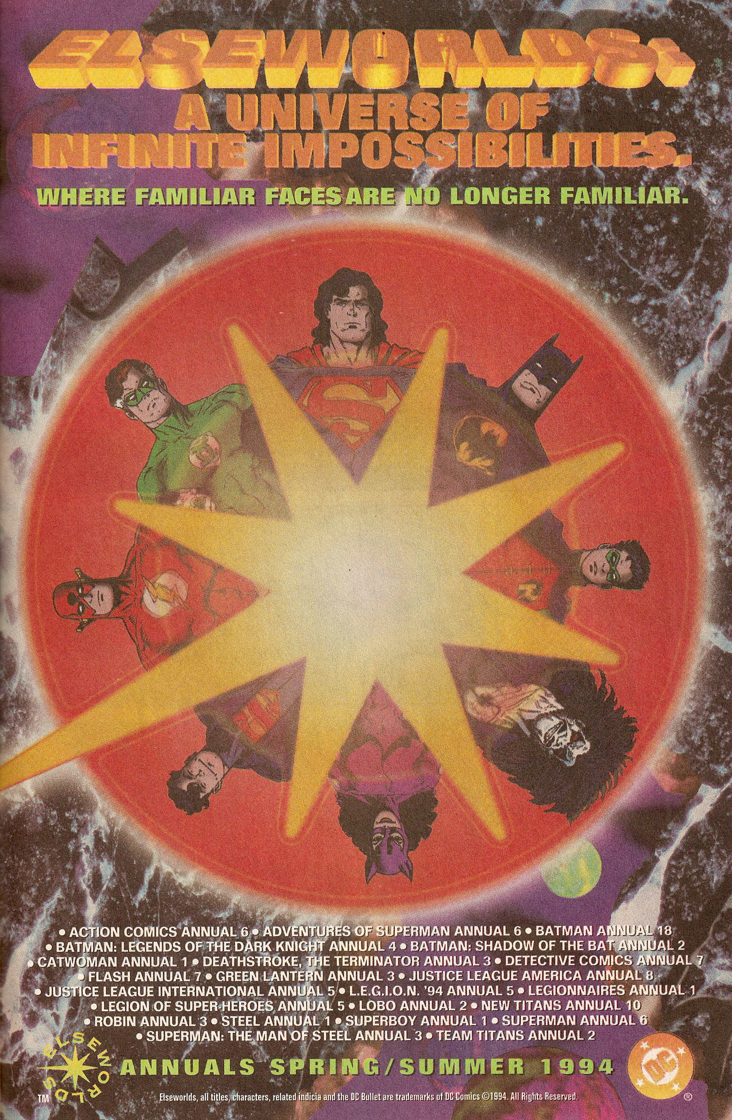 Ad- Elseworlds 1994 Annuals